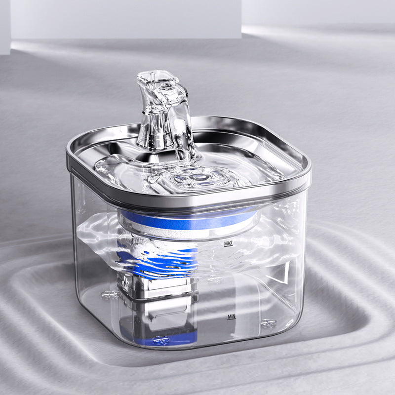 Stainless Steel Automatic Pet Water Fountain - Pawsitive Cuddles