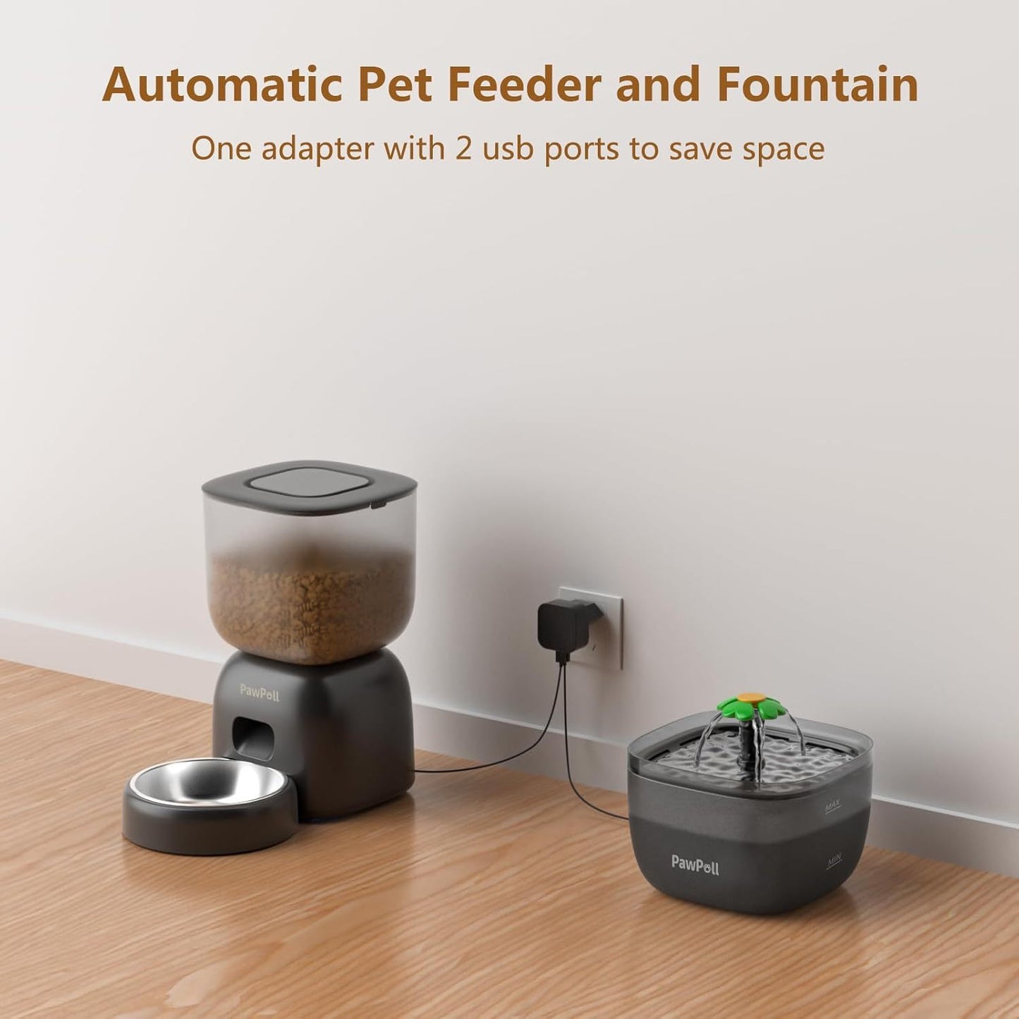 Automatic Feeder & Water Dispenser with Voice - Pawsitive Cuddles