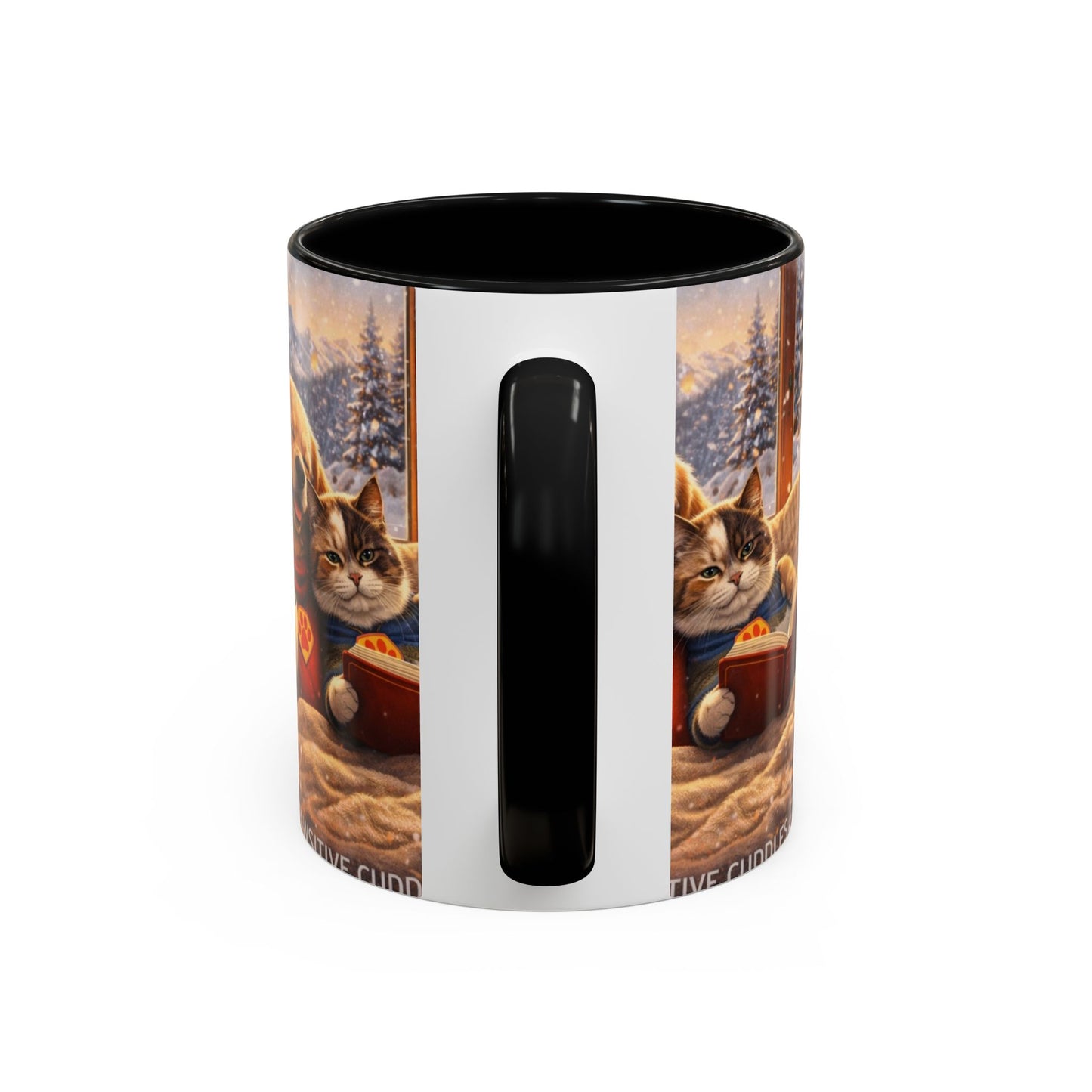 Cozy Winter Pets Coffee Mug — Dog & Cat Hot Cocoa Scenic 11/15oz