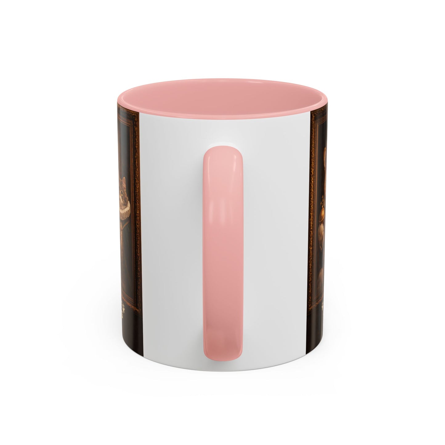 Corgi & Cat Royal Portrait Coffee Mug — "Pawsitive Cuddles" Accent Mug (11/15oz)