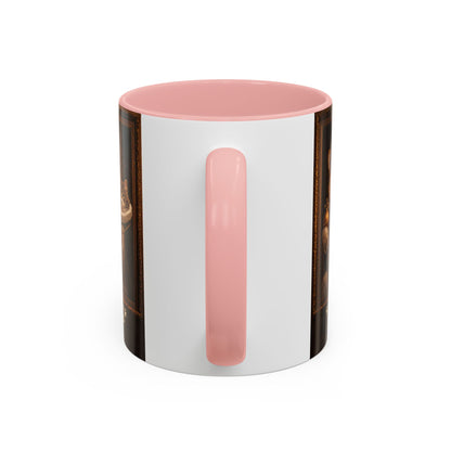 Corgi & Cat Royal Portrait Coffee Mug — "Pawsitive Cuddles" Accent Mug (11/15oz)