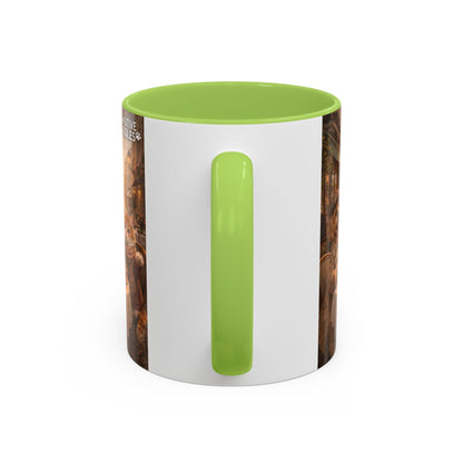 Coffee Mug — 'Pawsitive Cuddles' Cat & Dog Paris Café Accent Mug (11/15oz)