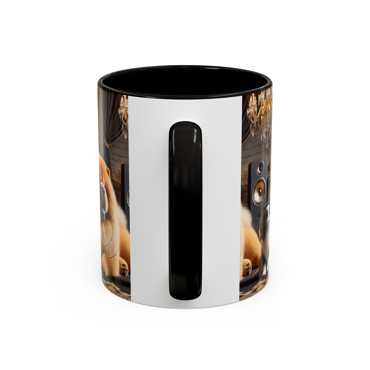 Chow Chow & Corgi Retro Lounge Coffee Mug (11oz/15oz)
