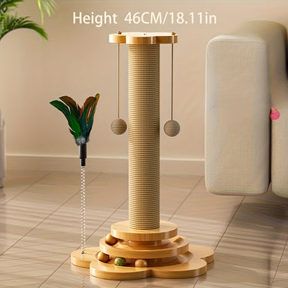 Interactive Multi-Layer Cat Scratcher - Pawsitive Cuddles