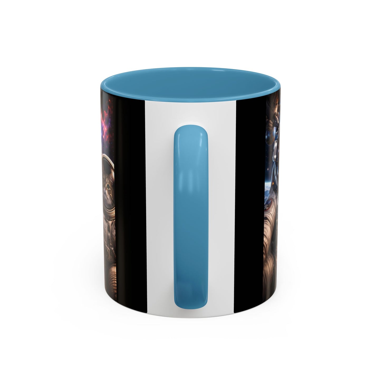 Space Pals Coffee Mug – Astronaut Dog & Cat Galaxy Accent Mug (11/15 oz)