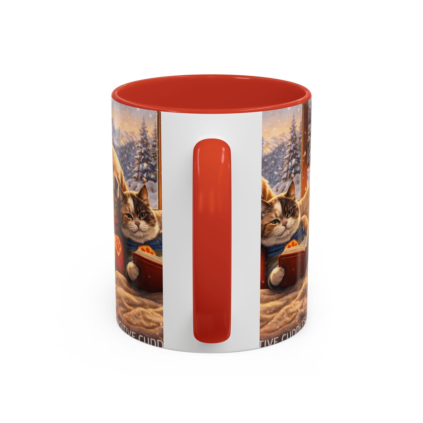 Cozy Winter Pets Coffee Mug — Dog & Cat Hot Cocoa Scenic 11/15oz