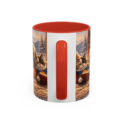 Cozy Winter Pets Coffee Mug — Dog & Cat Hot Cocoa Scenic 11/15oz