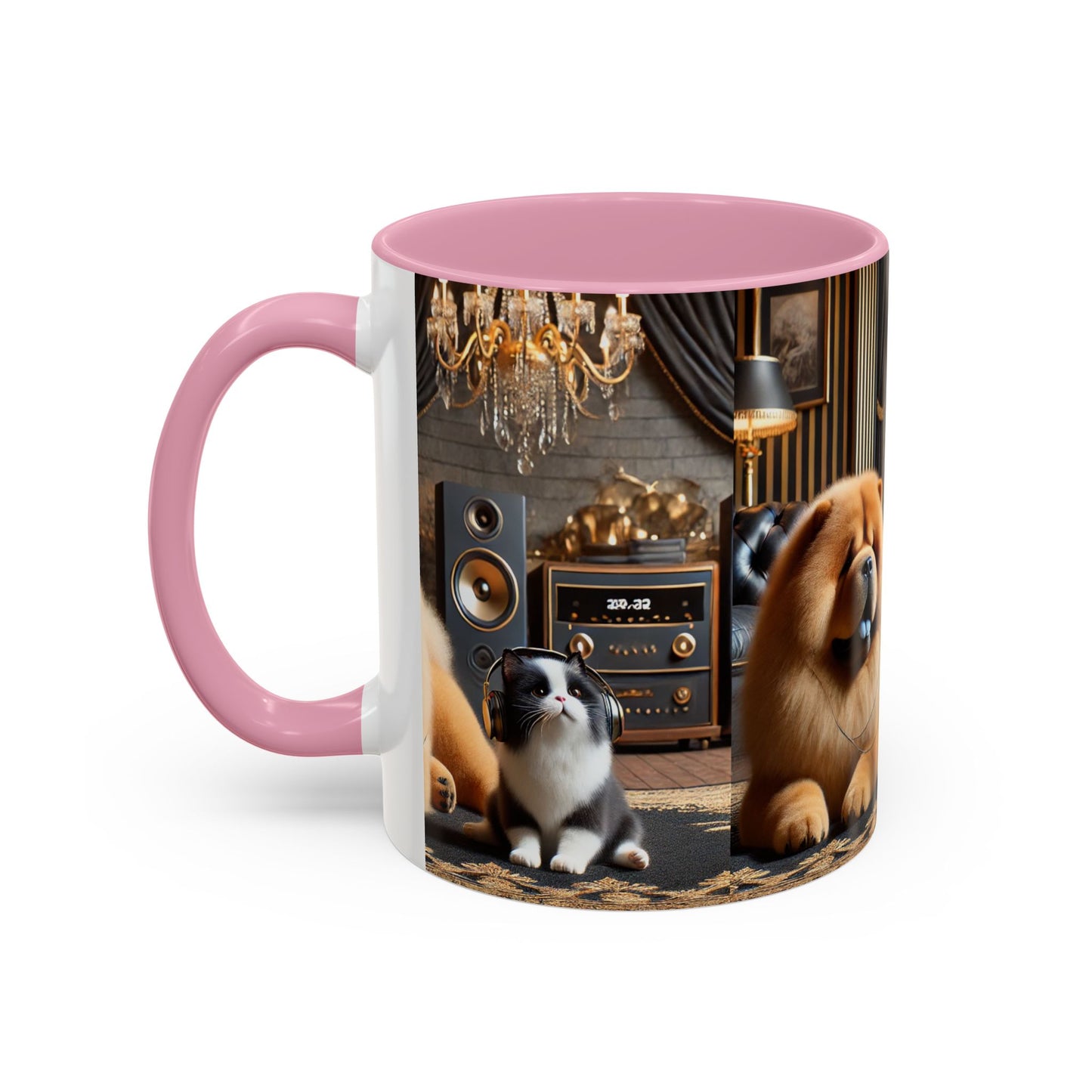 Chow Chow & Corgi Retro Lounge Coffee Mug (11oz/15oz)
