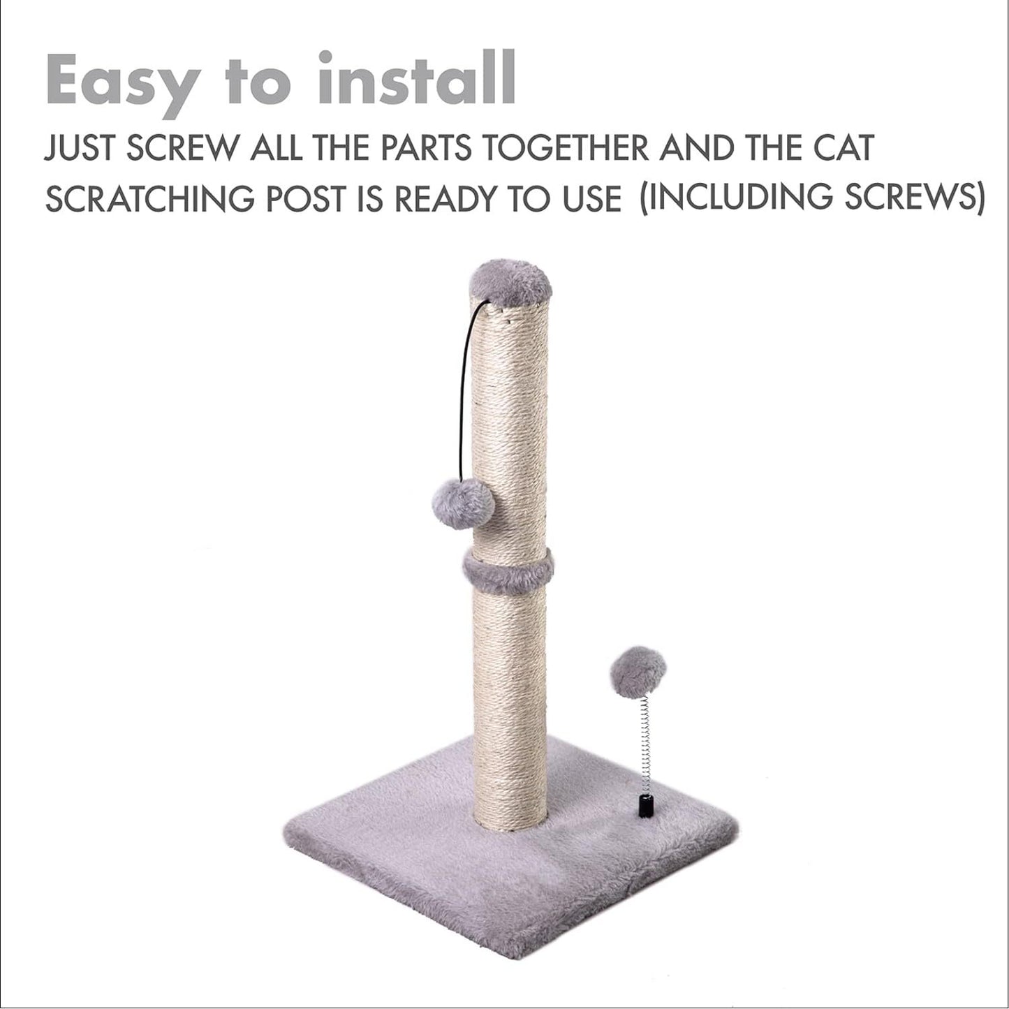 Premium Sisal Cat Scratching Post - Pawsitive Cuddles