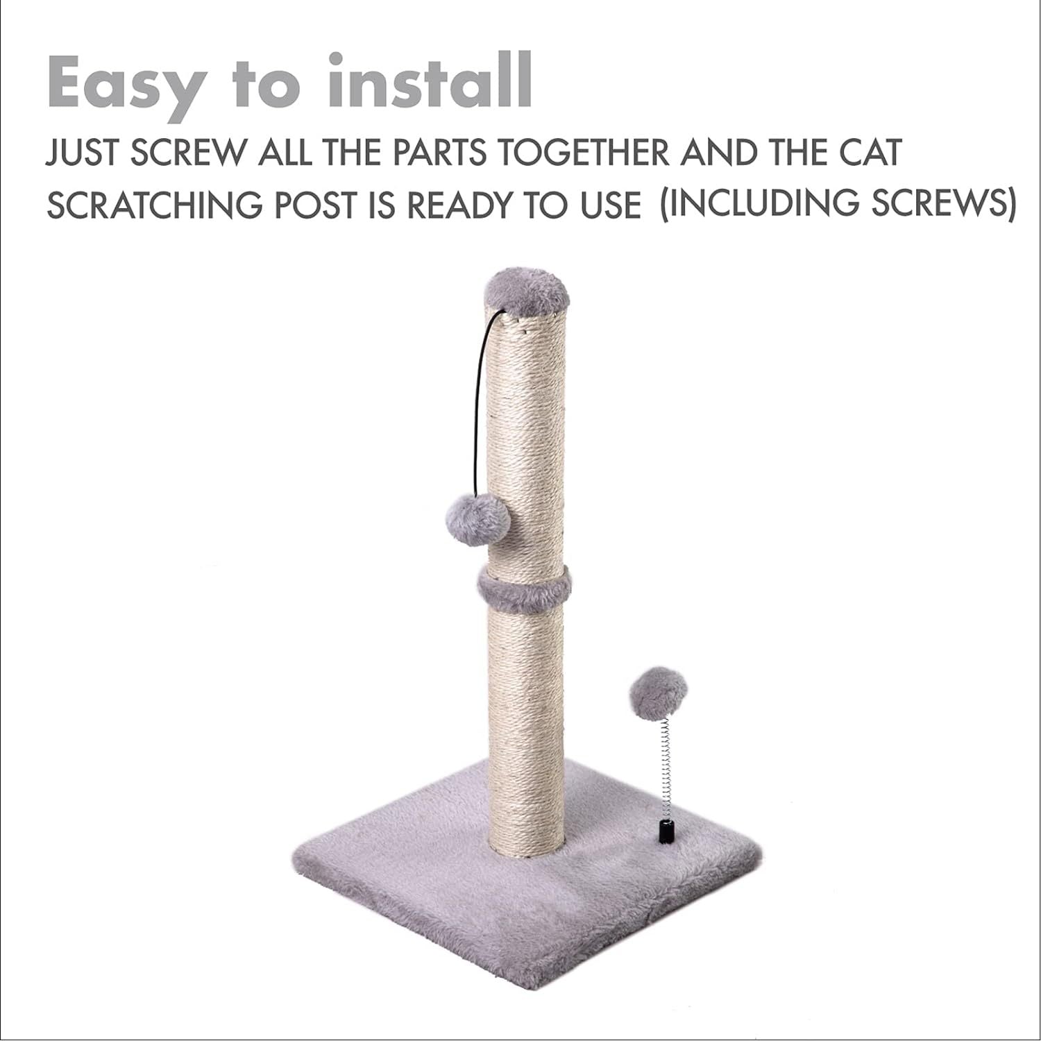 Premium Sisal Cat Scratching Post - Pawsitive Cuddles