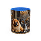 Chow Chow & Corgi Retro Lounge Coffee Mug (11oz/15oz)