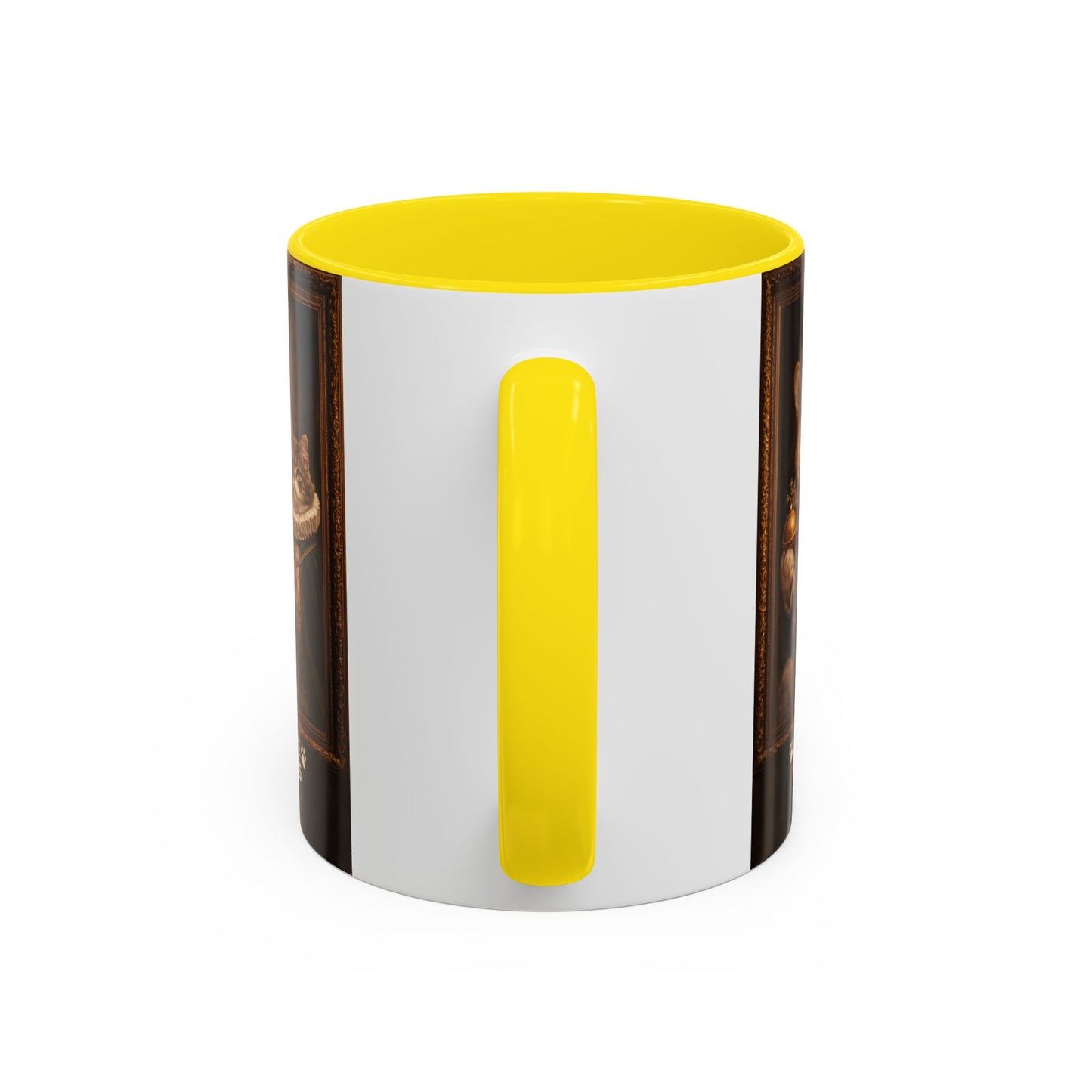 Corgi & Cat Royal Portrait Coffee Mug — "Pawsitive Cuddles" Accent Mug (11/15oz)