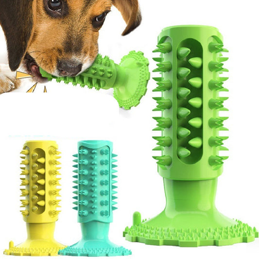 Teeth Cleaning Dog Toothbrush Sucker Molar Stick Dog Bite Toy - Pawsitive Cuddles
