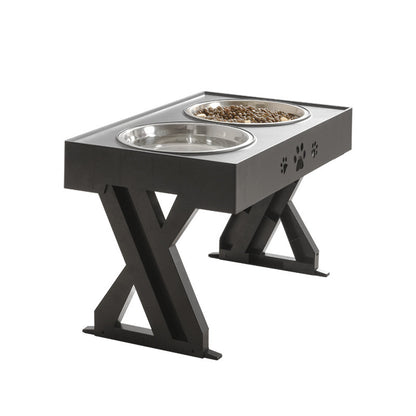 Stainless Steel Abs Adjustable Dog Bowl Pet Food Bowl - Pawsitive Cuddles