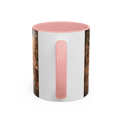 Coffee Mug — 'Pawsitive Cuddles' Cat & Dog Paris Café Accent Mug (11/15oz)