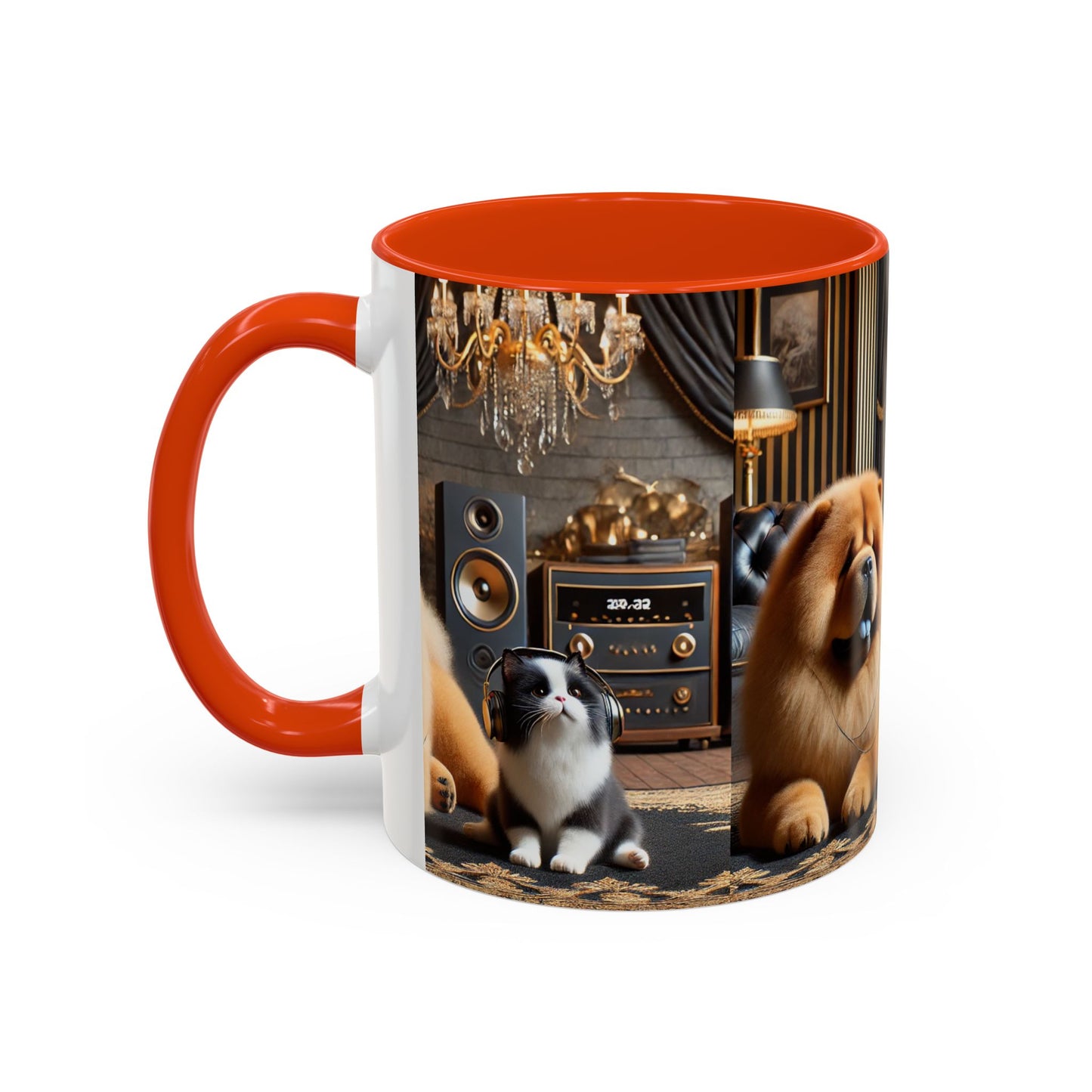 Chow Chow & Corgi Retro Lounge Coffee Mug (11oz/15oz)