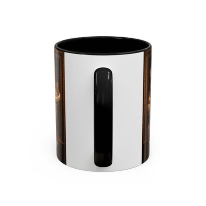 Corgi & Cat Royal Portrait Coffee Mug — "Pawsitive Cuddles" Accent Mug (11/15oz)