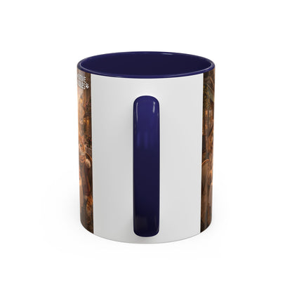 Coffee Mug — 'Pawsitive Cuddles' Cat & Dog Paris Café Accent Mug (11/15oz)