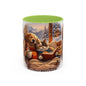 Cozy Winter Pets Coffee Mug — Dog & Cat Hot Cocoa Scenic 11/15oz