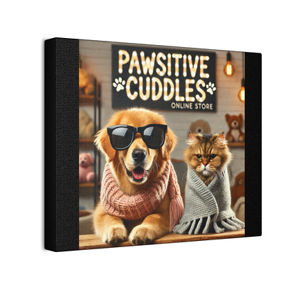 Pet-Themed Wall Art, Cute Animal Decor, Gift for Pet Lovers, Animal Wall Hanging, Cozy Home Decor Printify