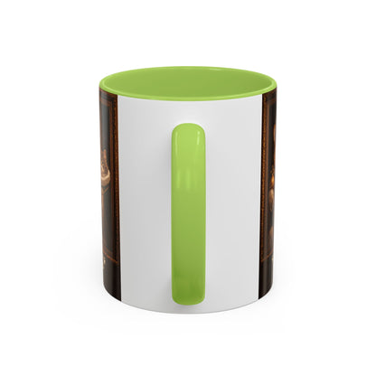 Corgi & Cat Royal Portrait Coffee Mug — "Pawsitive Cuddles" Accent Mug (11/15oz)