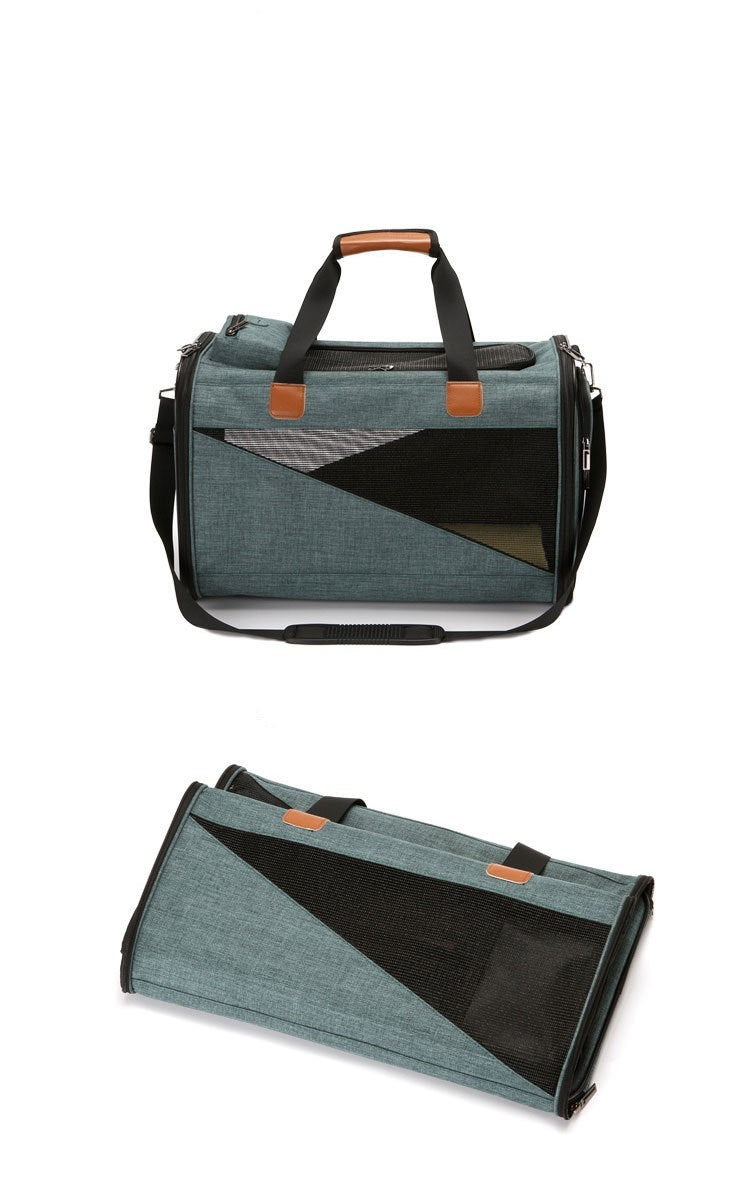 Fashionable Foldable Pet Travel Bag - Pawsitive Cuddles