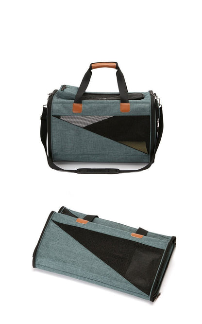 Fashionable Foldable Pet Travel Bag - Pawsitive Cuddles