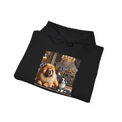 Chow Chow & Cat Cozy Hoodie — Cute Pet Portrait Pullover