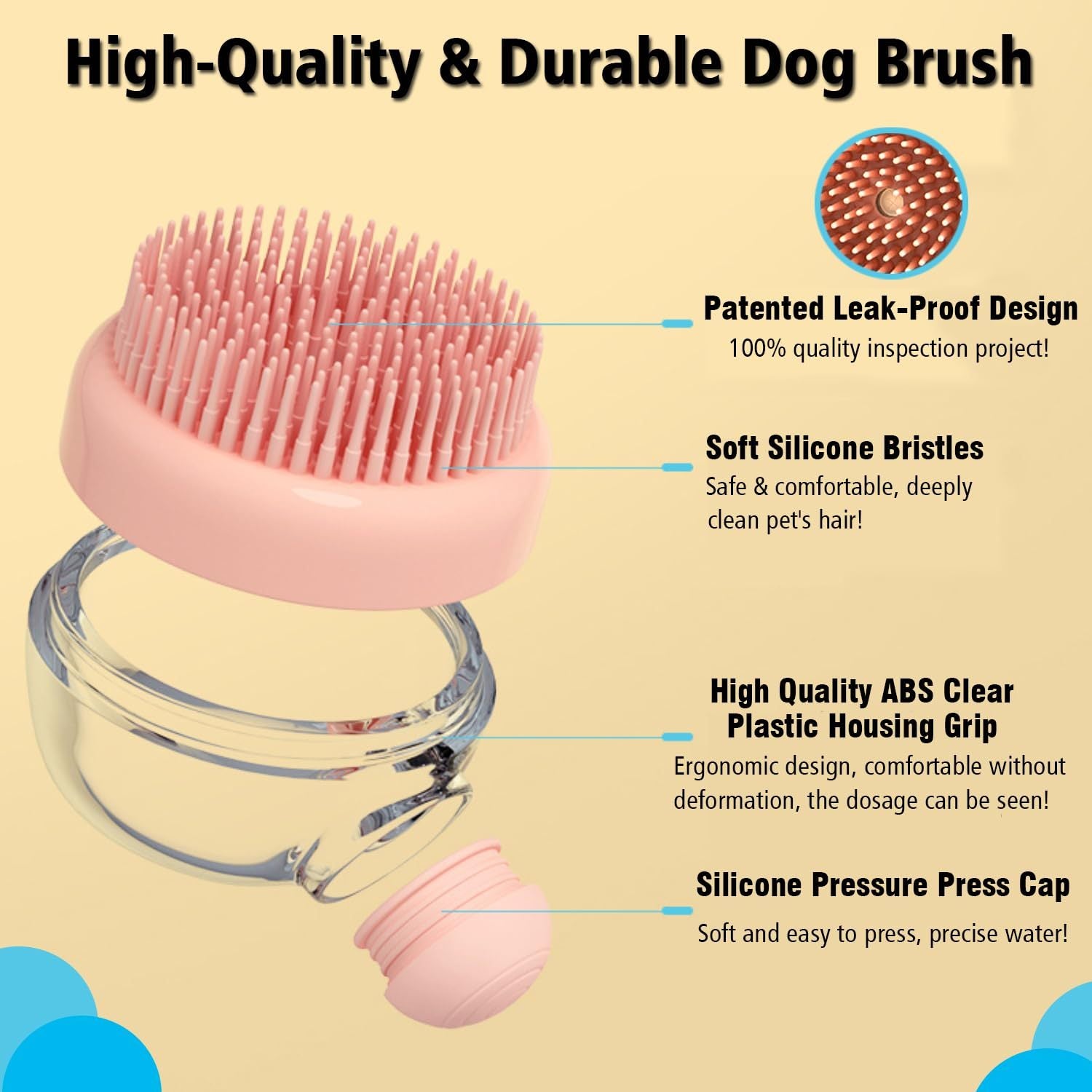Gentle Massage & Bath Brush - Pawsitive Cuddles