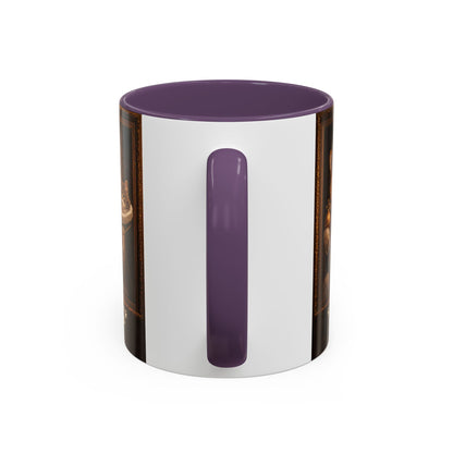 Corgi & Cat Royal Portrait Coffee Mug — "Pawsitive Cuddles" Accent Mug (11/15oz)