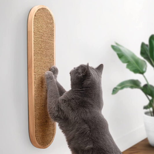 Wall-Mounted Sisal Hemp Cat Scratch Mat - Pawsitive Cuddles