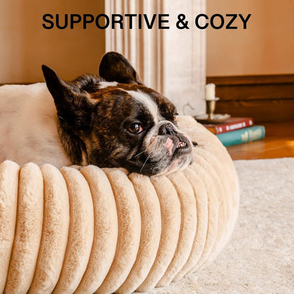 Calming Washable Pet Bed with Non-Slip Bottom, - Pawsitive Cuddles