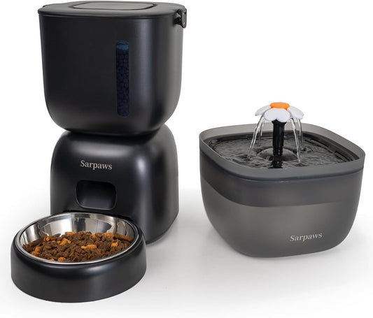Automatic Feeder & Water Dispenser with Voice