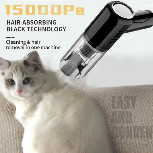 Handheld Dual-Use Vacuum Cleaner for Pet Hair & Wet/Dry Cleaning - Click Mart
