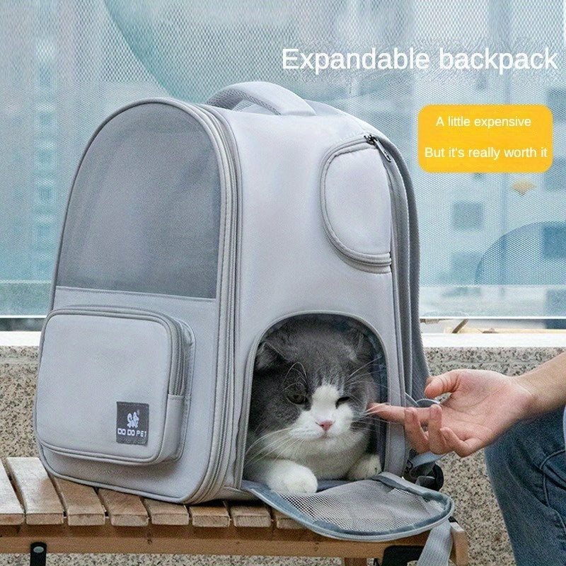 Adventure-Ready Expandable Pet Carrier Backpack