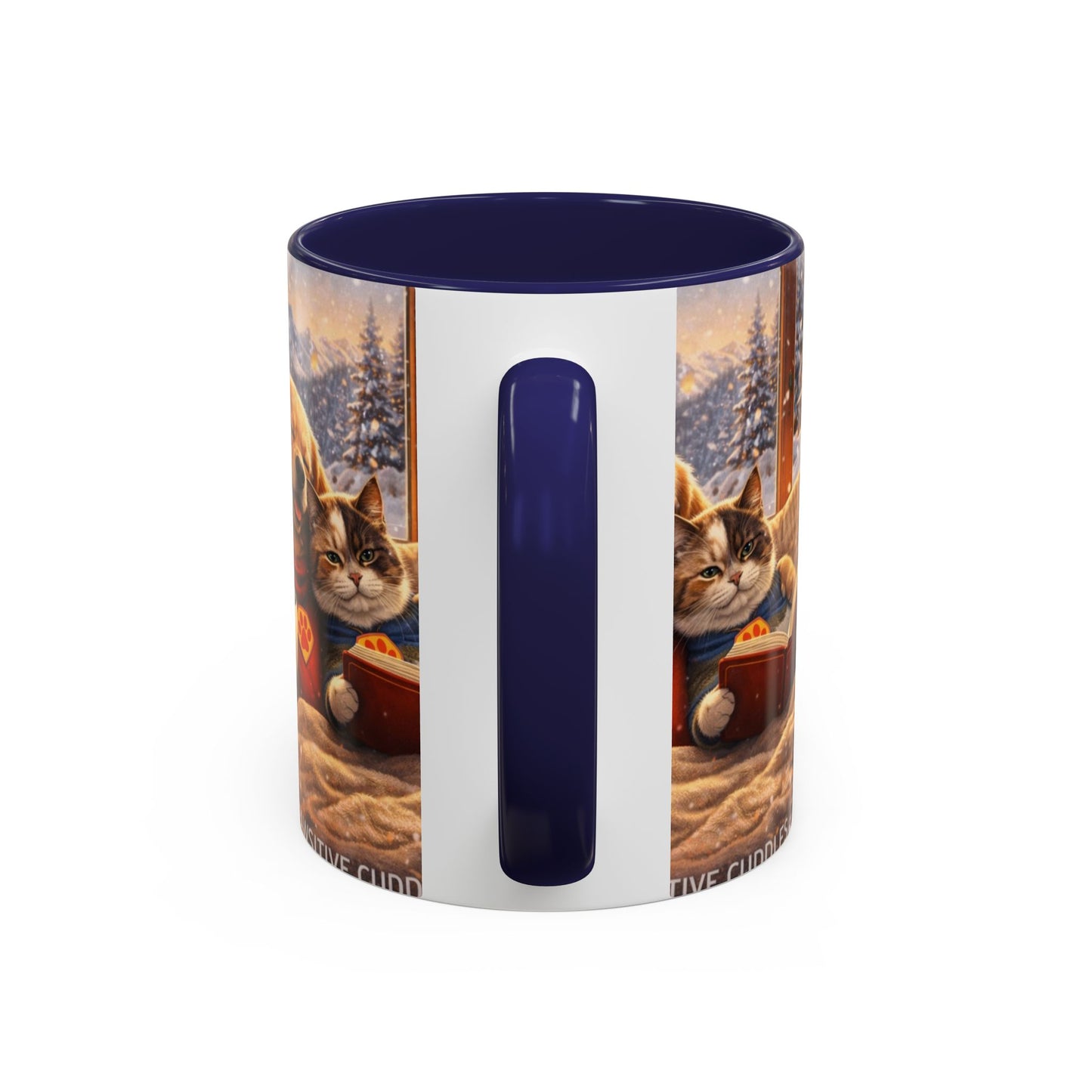 Cozy Winter Pets Coffee Mug — Dog & Cat Hot Cocoa Scenic 11/15oz