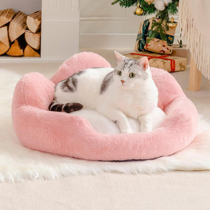 Washable Round Pet Sofa with Non-Slip Bottom - Pawsitive Cuddles