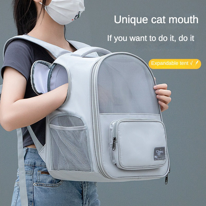 Adventure-Ready Expandable Pet Carrier Backpack