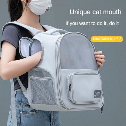 Adventure-Ready Expandable Pet Carrier Backpack