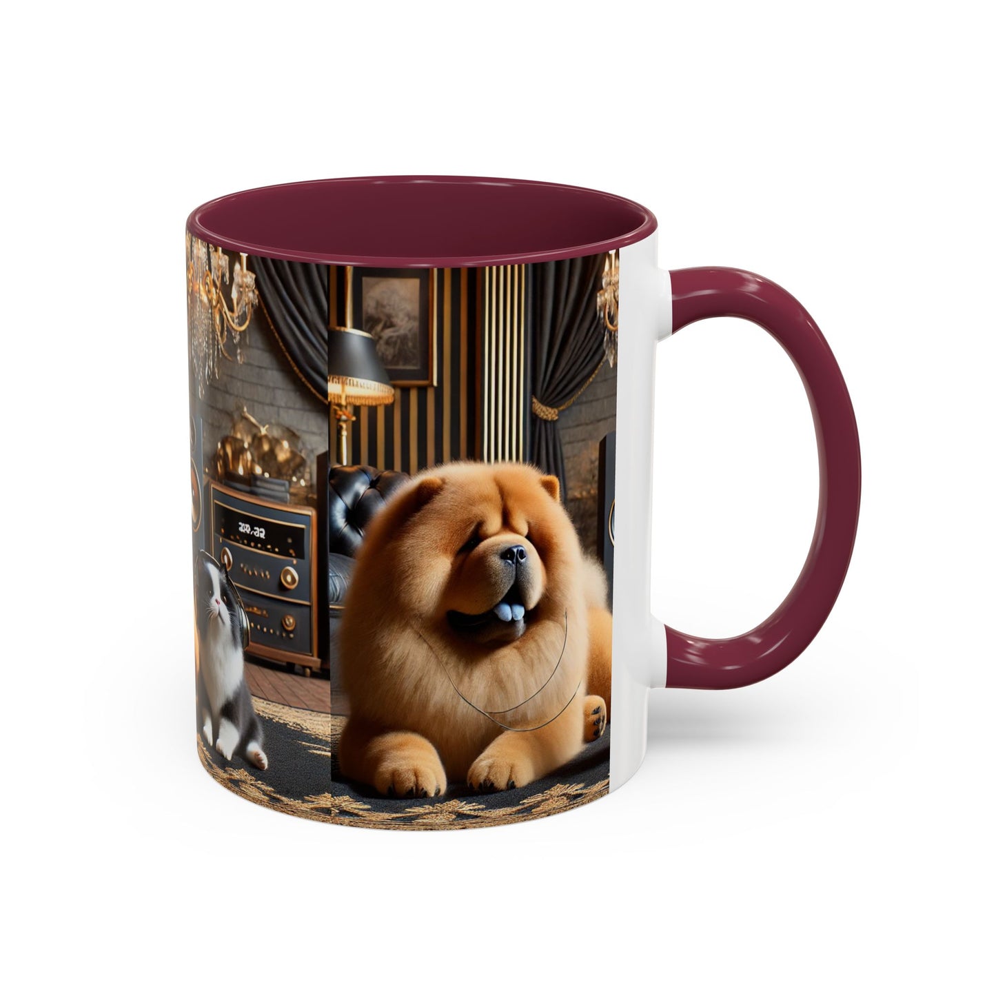 Chow Chow & Corgi Retro Lounge Coffee Mug (11oz/15oz)