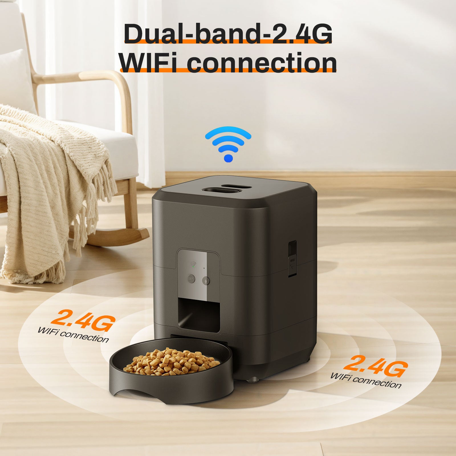 Remote Control, Timed & Measured Feeder - Pawsitive Cuddles