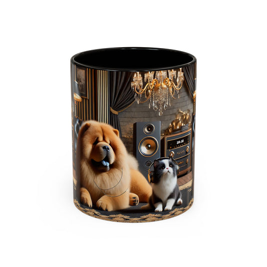 Chow Chow & Corgi Retro Lounge Coffee Mug (11oz/15oz)