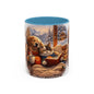 Cozy Winter Pets Coffee Mug — Dog & Cat Hot Cocoa Scenic 11/15oz