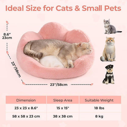 Washable Round Pet Sofa with Non-Slip Bottom - Pawsitive Cuddles