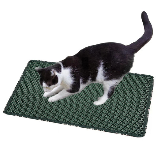 Double-Layer Rice-Shaped Cat Litter Mat