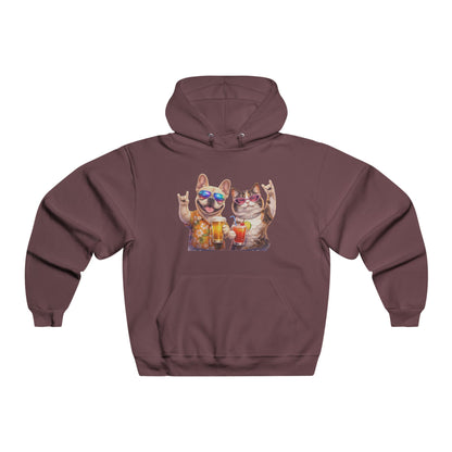 Cozy Paws Hoodie — Cute Cat & Dog Cuddles Graphic Sweatshirt
