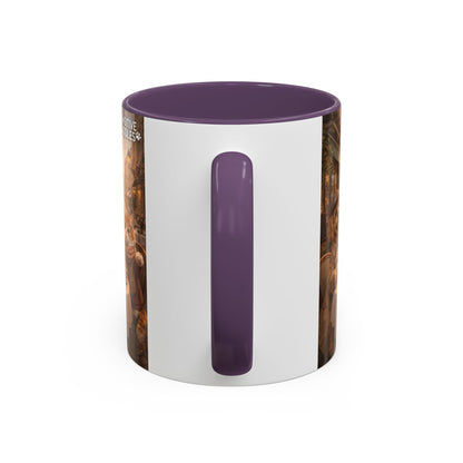 Coffee Mug — 'Pawsitive Cuddles' Cat & Dog Paris Café Accent Mug (11/15oz)