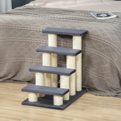 PawHut Cat Tree with 4 Steps - Pawsitive Cuddles