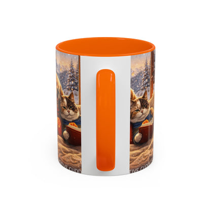 Cozy Winter Pets Coffee Mug — Dog & Cat Hot Cocoa Scenic 11/15oz