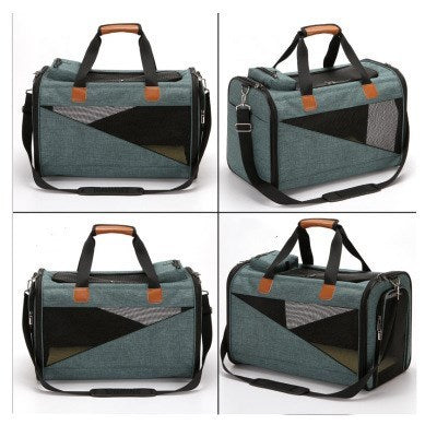 Fashionable Foldable Pet Travel Bag - Pawsitive Cuddles